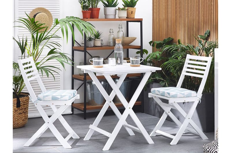 ARCELLARES Caféset Vit - Utemöbler - Utegrupp - Caféset