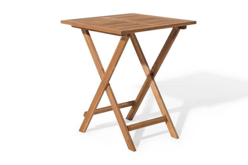 Balkongset av Utebord och 2 Utestolar brun/mintgrön FIJI - Vit - Utemöbler - Utegrupp - Caféset