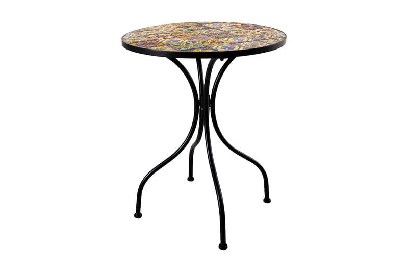 Balkongset Morocco Bord Och 2 Stolar Mosaik Black, Multicolor - Utemöbler - Utegrupp - Caféset