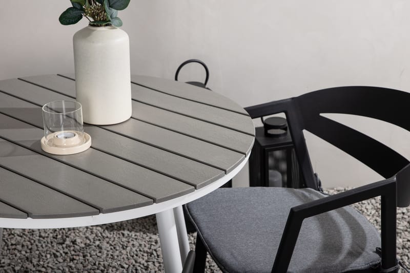 BREAK Cafégrupp Rund 90 cm + 2 SLIT Matstol - Venture Home - Caféset - Balkonggrupper