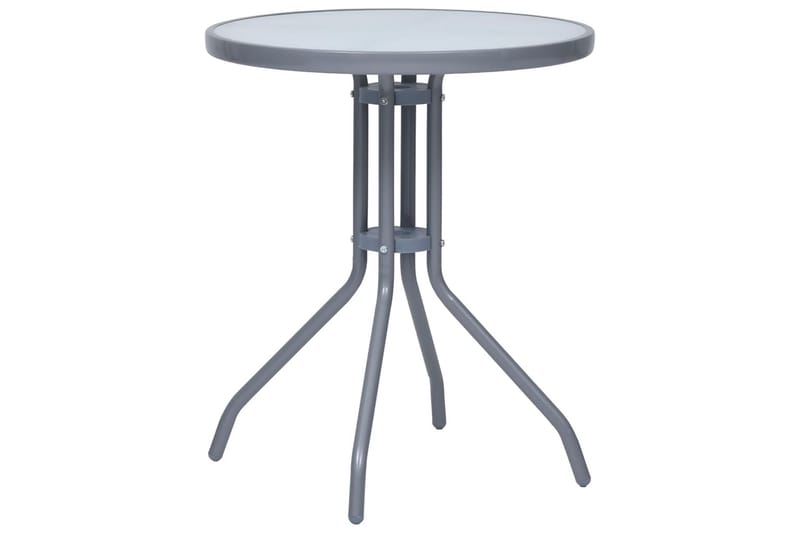 Caféset 3 delar aluminium och textilen silver - Silver - Utemöbler - Utegrupp - Caféset