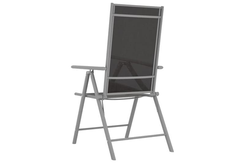Caféset 3 delar aluminium och textilen silver - Silver - Utemöbler - Utegrupp - Caféset