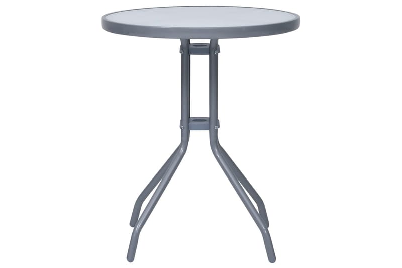 Caféset 3 delar aluminium och textilen silver - Silver - Utemöbler - Utegrupp - Caféset