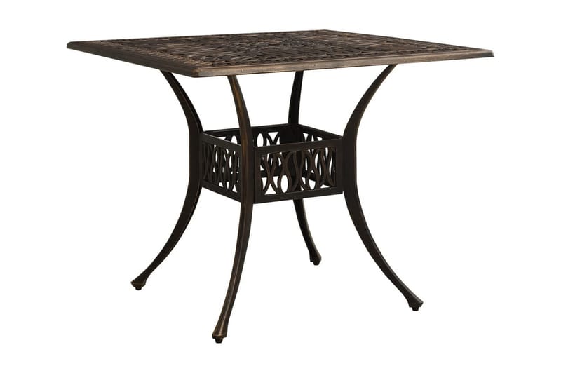 Caféset 3 delar gjuten aluminium brons - Brun - Utemöbler - Utegrupp - Caféset