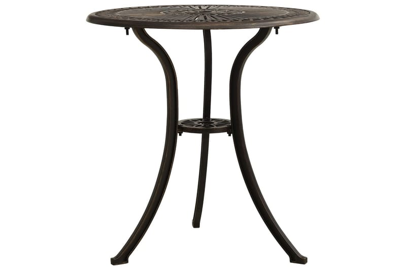 Caféset 3 delar gjuten aluminium brons - Brun - Utemöbler - Utegrupp - Caféset