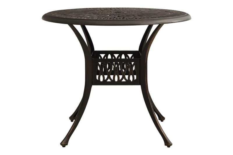 Caféset 3 delar gjuten aluminium brons - Brun - Utemöbler - Utegrupp - Caféset