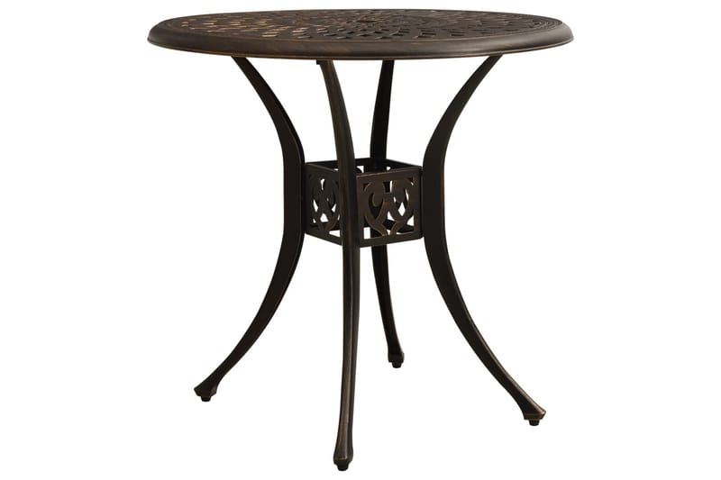 Caféset 3 delar gjuten aluminium brons - Brun - Utemöbler - Utegrupp - Caféset