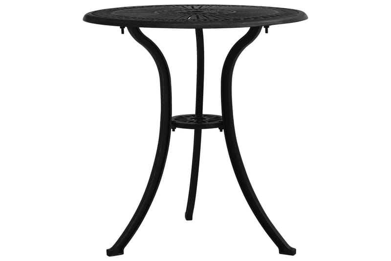 Caféset 3 delar gjuten aluminium svart - Svart - Utemöbler - Utegrupp - Caféset