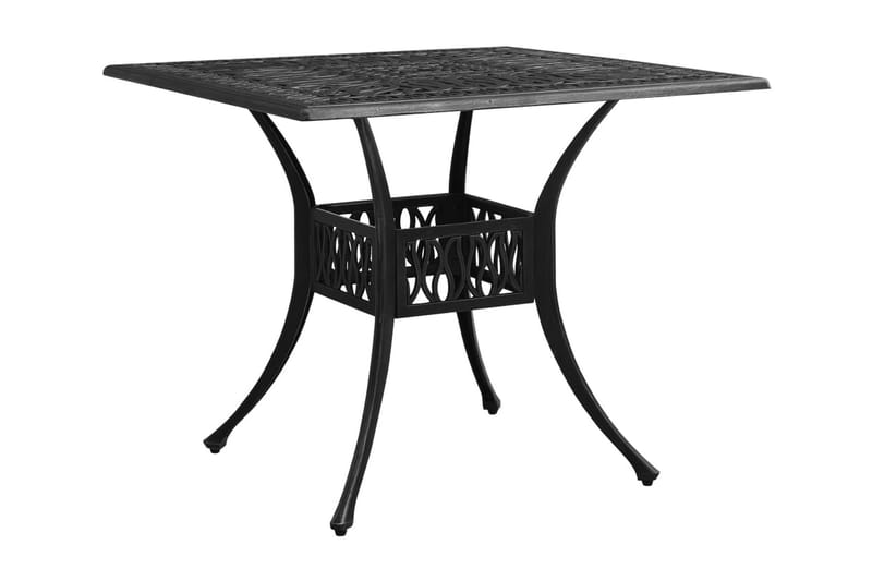 Caféset 3 delar gjuten aluminium svart - Svart - Utemöbler - Utegrupp - Caféset