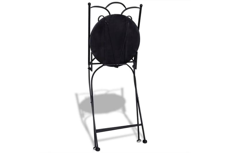 Caféset 3 delar keramik terrakotta och vit - Brun - Utemöbler - Utegrupp - Caféset
