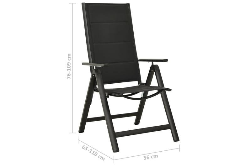 Caféset 3 delar svart och antracit - Svart - Utemöbler - Utegrupp - Caféset