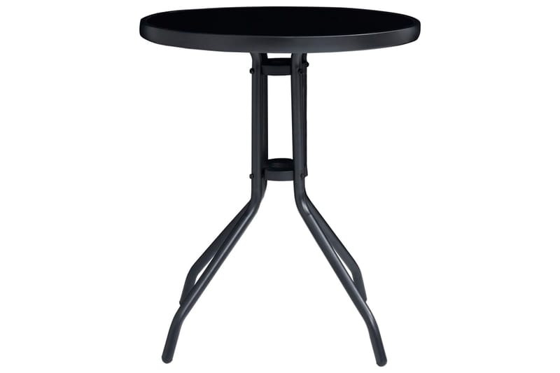 Caféset 3 delar svart och antracit - Svart - Utemöbler - Utegrupp - Caféset