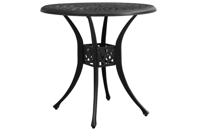 Caféset 5 delar gjuten aluminium svart - Svart - Utemöbler - Utegrupp - Caféset
