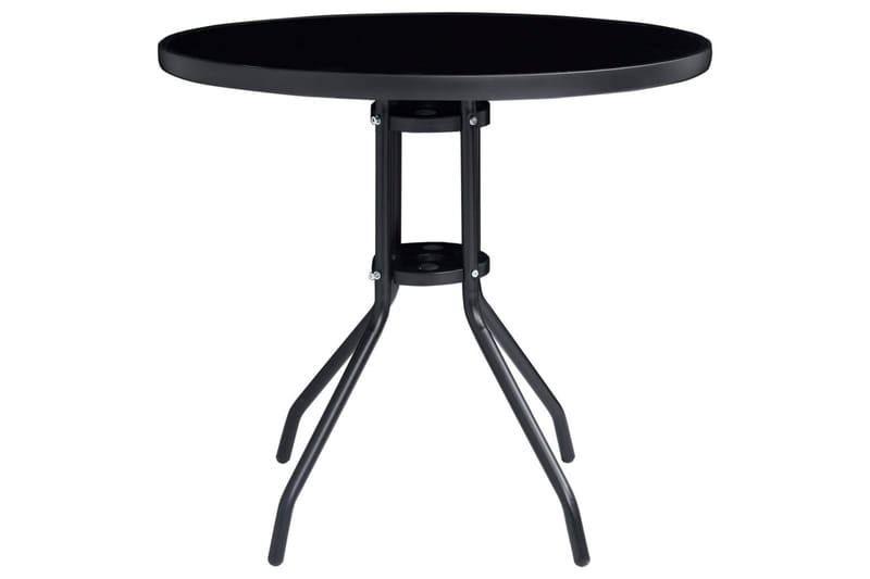Caféset 5 delar svart och antracit - Svart - Utemöbler - Utegrupp - Caféset