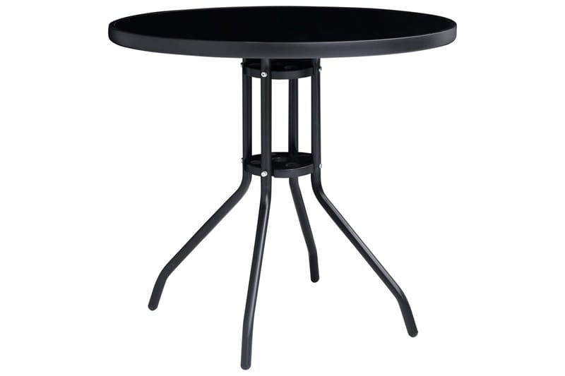 Caféset 5 delar svart och antracit - Svart - Utemöbler - Utegrupp - Caféset