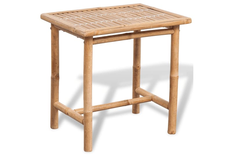 Caféset med dynor 3 delar bambu - Brun - Utemöbler - Utegrupp - Caféset