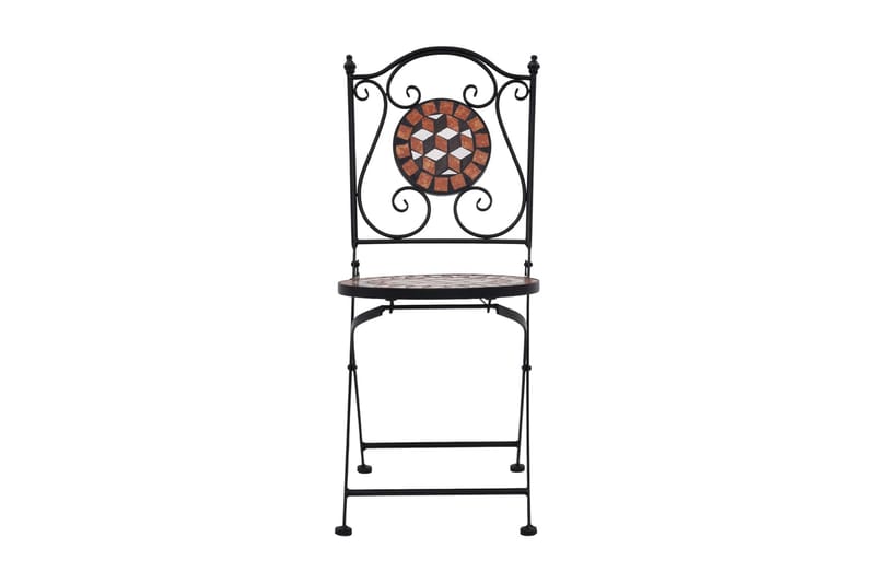 Caféset Mosaikbord keramik terrakotta - Brun - Utemöbler - Utegrupp - Caféset