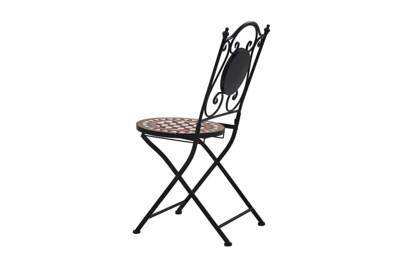 Caféset Mosaikbord keramik terrakotta - Brun - Utemöbler - Utegrupp - Caféset