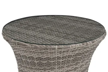 Capri Balkongmöbelset 54 cm - Grå - Utemöbler - Utegrupp - Caféset