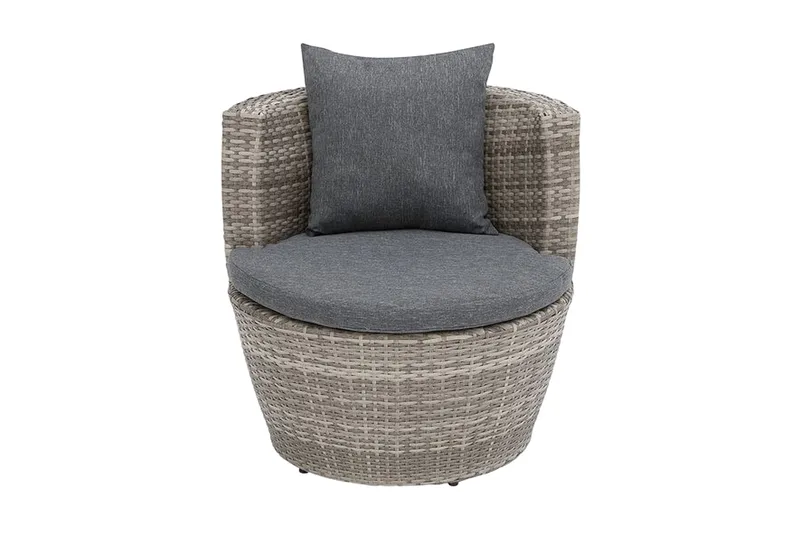 Capri Balkongmöbelset 54 cm - Grå - Utemöbler - Utegrupp - Caféset