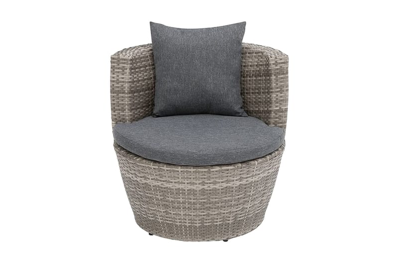 Capri Balkongmöbelset 54 cm - Grå - Utemöbler - Utegrupp - Caféset