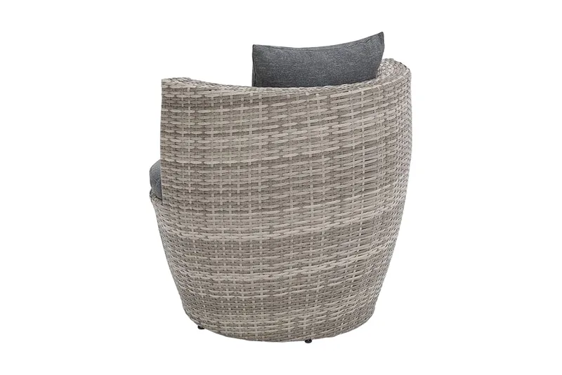 Capri Balkongmöbelset 54 cm - Grå - Utemöbler - Utegrupp - Caféset