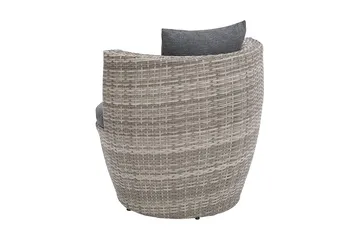 Capri Balkongmöbelset 54 cm - Grå - Utemöbler - Utegrupp - Caféset