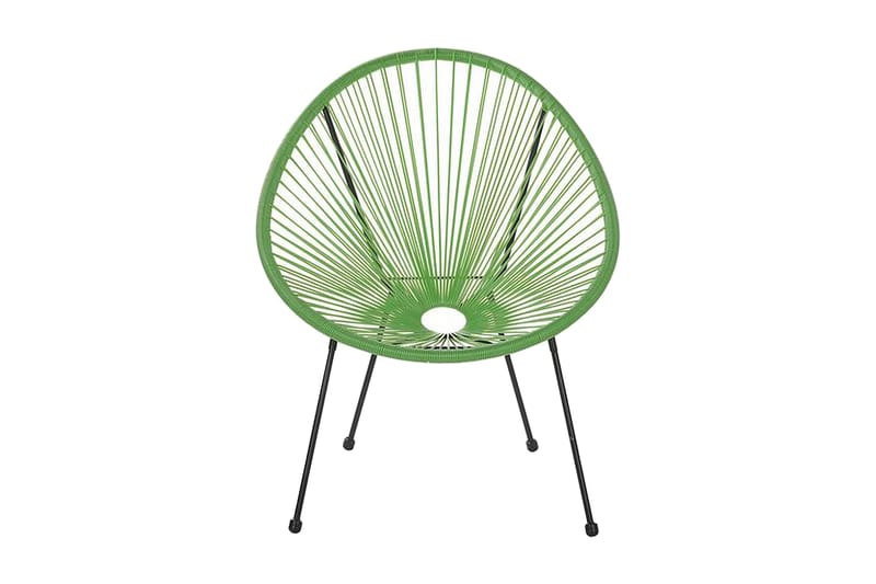 Cayaco Balkongset 70 cm + 2 Utestolar - Konstrotting/Grön - Utemöbler - Utegrupp - Caféset