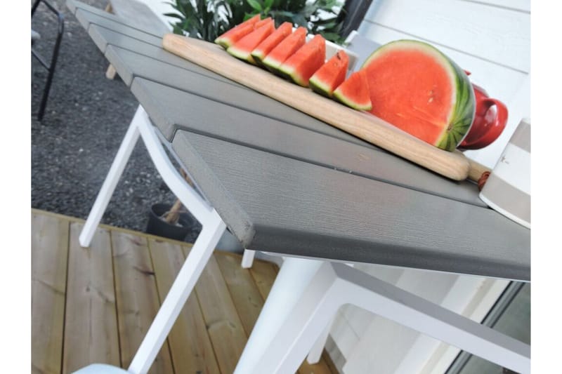 Colorado Caféset 70 cm + 2 st Copacabana Karmstolar - Vit - Utemöbler - Utegrupp - Caféset