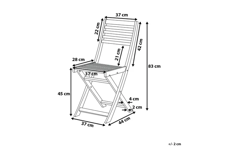 Fiji Balkongset 60 cm - Gul - Utemöbler - Utegrupp - Caféset