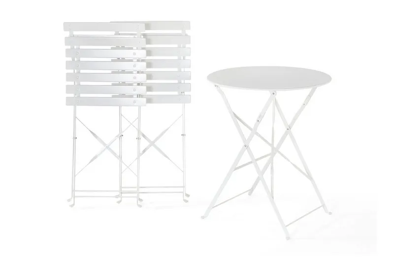 Fiori Balkongset 45,5 cm - Vit - Utemöbler - Utegrupp - Caféset