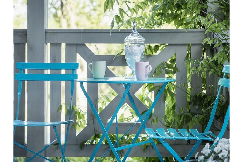 Fiori Balkongset 52 cm - Blå - Utemöbler - Utegrupp - Caféset
