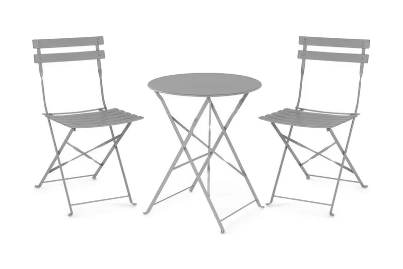 Fiori Balkongset 52 cm - Grå - Utemöbler - Utegrupp - Caféset