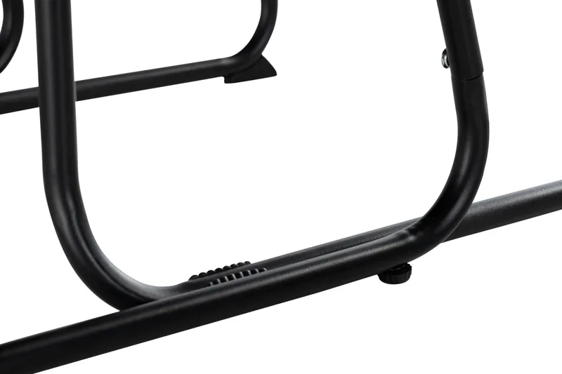 Lamborg Caféset 120 cm Oval + 2 Utestolar - Glas/Svart - Utemöbler - Utegrupp - Caféset