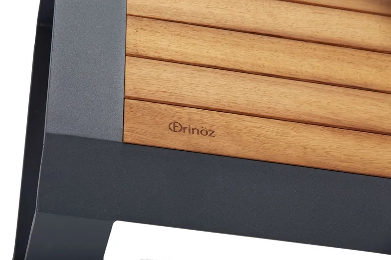 Lassento Caféset 197 cm + 3-sits Utesoffa + 2 Utefåtöljer - Gul/Grå/Svart - Utemöbler - Utegrupp - Caféset