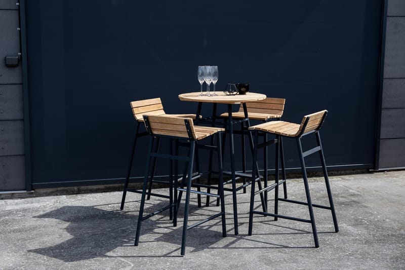 Mexico Barset Utomhus - Svart/Natur - Utemöbler - Utegrupp - Caféset