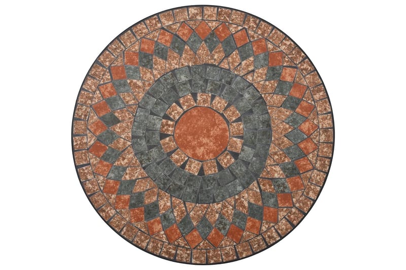 Mosaikbord 3 st keramik orange/grå - Orange - Utemöbler - Utegrupp - Caféset