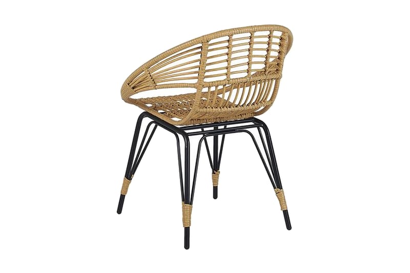 Pellaro Balkongset + 2 Utestolar m Dyna - Natur/Svart - Utemöbler - Utegrupp - Caféset