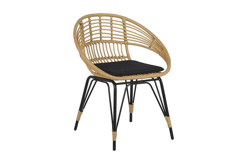 Pellaro Balkongset + 2 Utestolar m Dyna - Natur/Svart - Utemöbler - Utegrupp - Caféset