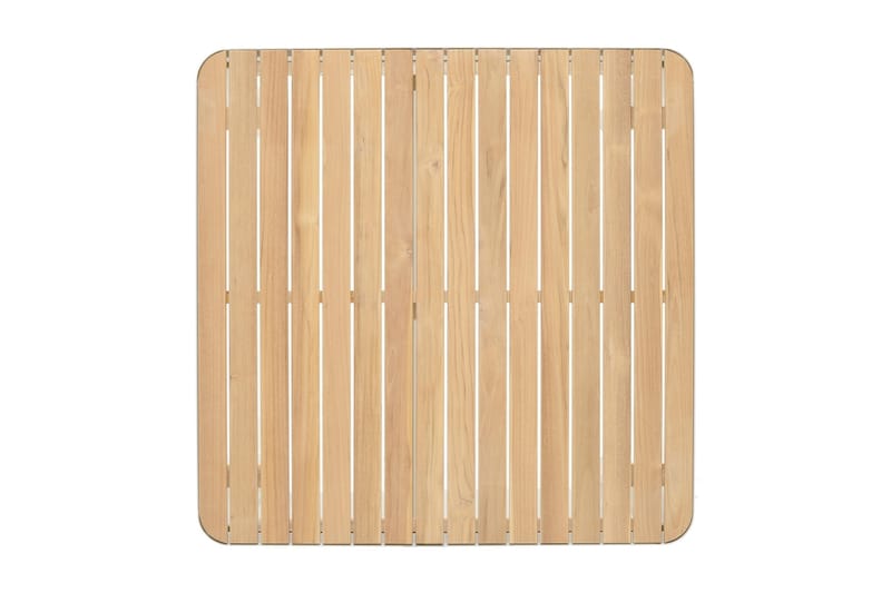 PORTALS Barbord 95 cm Vit/Teak + Barstol - Utemöbler - Utegrupp - Caféset