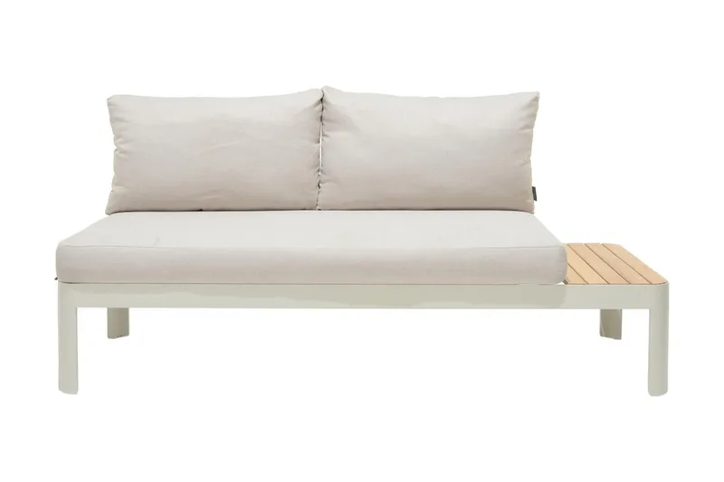 Portals Loungegrupp 2-sits - Teak/Vit - Utemöbler - Balkong - Balkongmöbler - Balkonggrupper