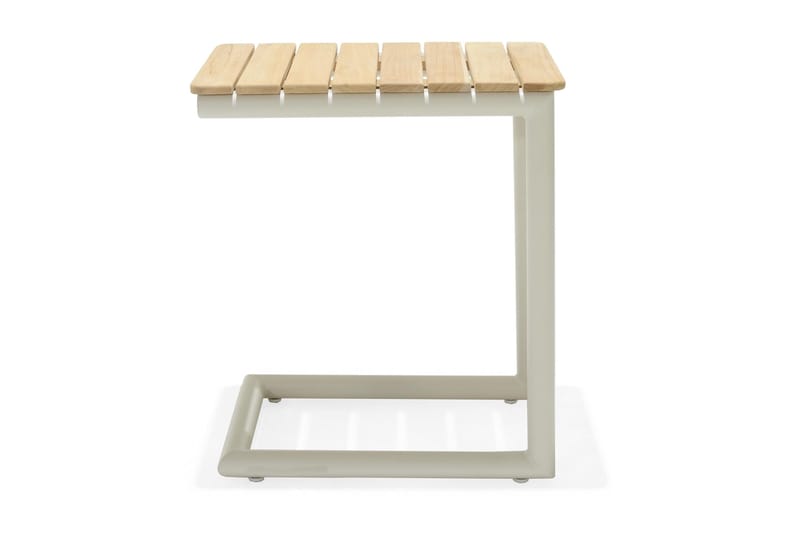 Portals Solsängset med Dyna - Vit/Trä - Utemöbler - Balkong - Balkongmöbler - Balkonggrupper