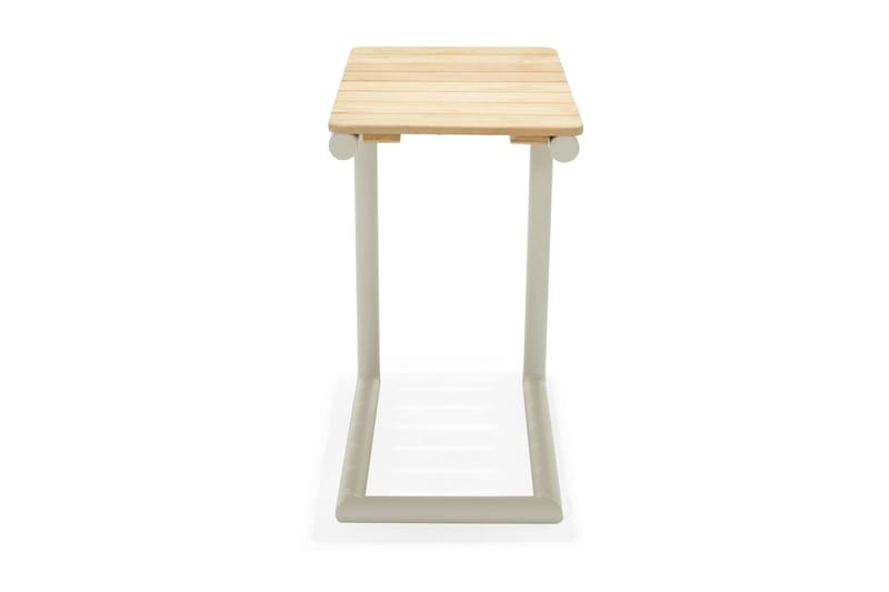 Portals Solsängset med Dyna - Vit/Trä - Utemöbler - Balkong - Balkongmöbler - Balkonggrupper