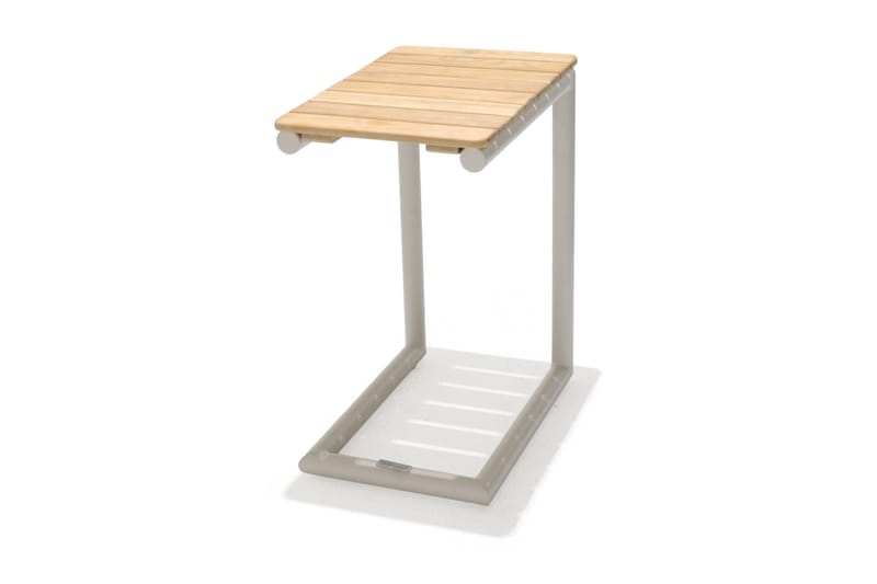 Portals Solsängset med Dyna - Vit/Trä - Utemöbler - Balkong - Balkongmöbler - Balkonggrupper