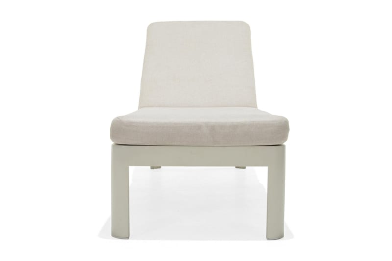 Portals Solsängset med Dyna - Vit/Trä - Utemöbler - Balkong - Balkongmöbler - Balkonggrupper