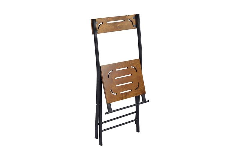 RIOTORTO Caféset 60 cm Blomma Natur/Svart + 2 Utestolar - Utemöbler - Utegrupp - Caféset