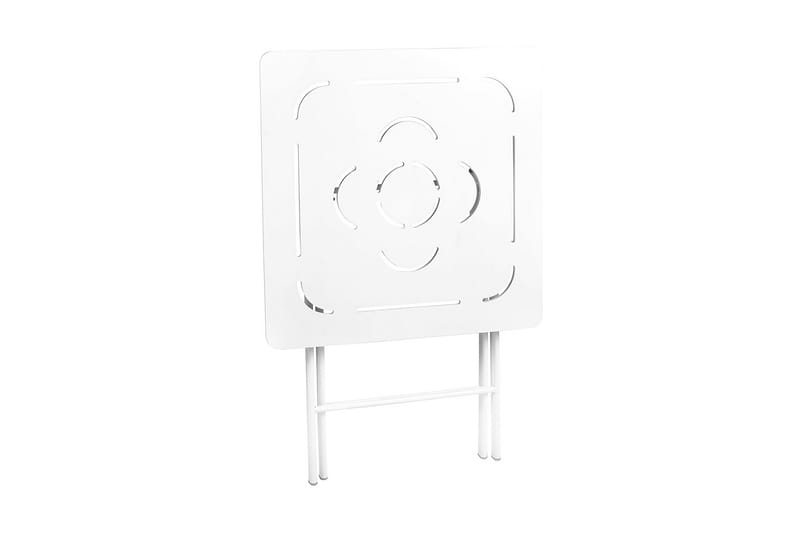 RIOTORTO Caféset 60 cm Blomma Vit + 2 Utestolar - Utemöbler - Utegrupp - Caféset