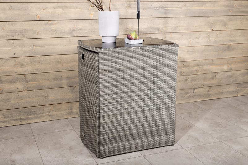 Savanna Caféset 50 cm + 2 Matstolar Utomhus - Grå - Utemöbler - Utegrupp - Caféset
