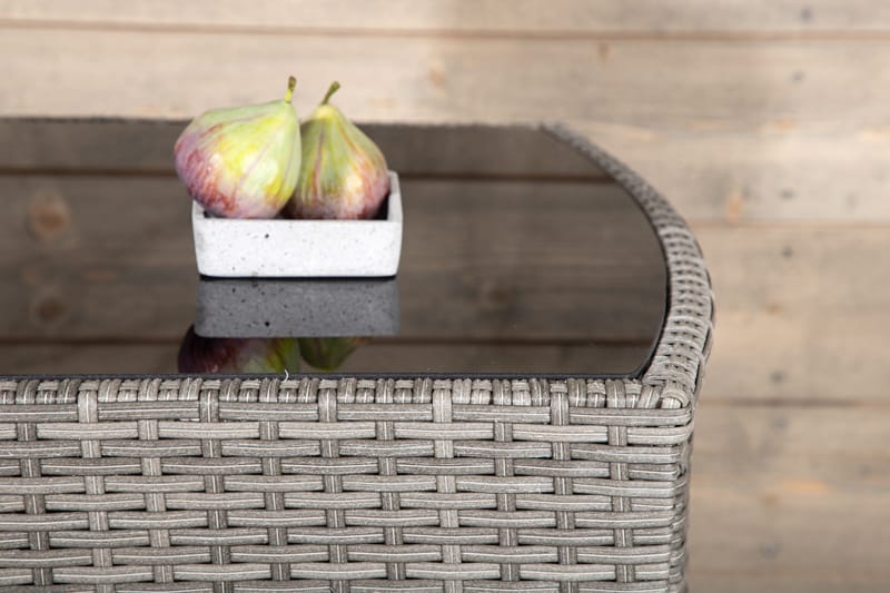 Savanna Caféset 50 cm + 2 Matstolar Utomhus - Grå - Utemöbler - Utegrupp - Caféset