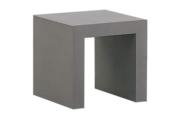 Trädgårdsset av Utebord och 4 pallar 90x90 OLBIA - Grå - Utemöbler - Utegrupp - Caféset